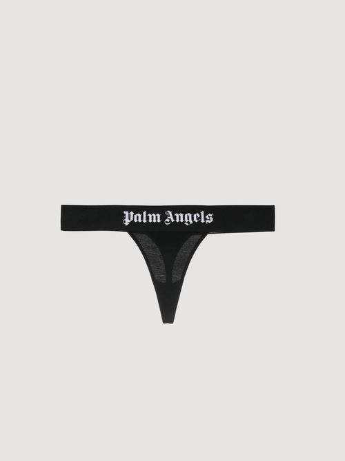 Classic Logo Thong Woman  Black White
