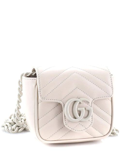 GG Marmont Flap Belt Bag Matelassé Leather Mini (Authentic Pre-Loved)