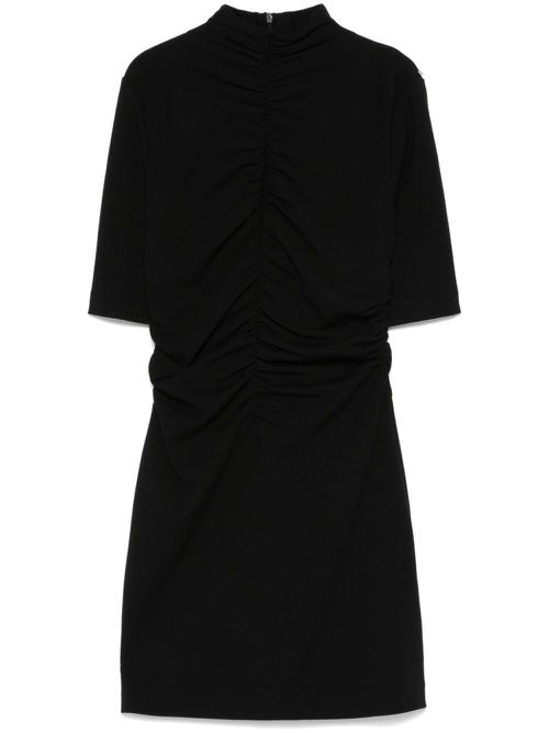 Ruched mini dress - Black