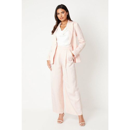 Premium Linen Mix Wide Leg Trouser
