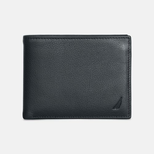 Mens Leather Bifold Passcase Wallet