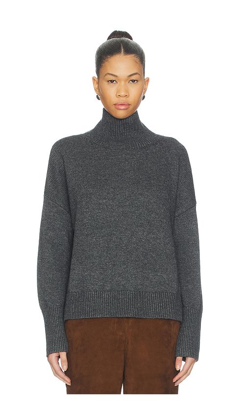 Elodie the Label Spence Turtleneck Sweater in Charcoal. L. Also in