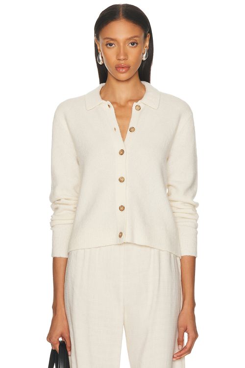 Jenni Kayne Murphy Cardigan in Ivory - Ivory.  XS also in L, M