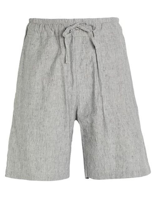 Man Shorts & Bermuda Shorts Grey Size M Cotton, Linen