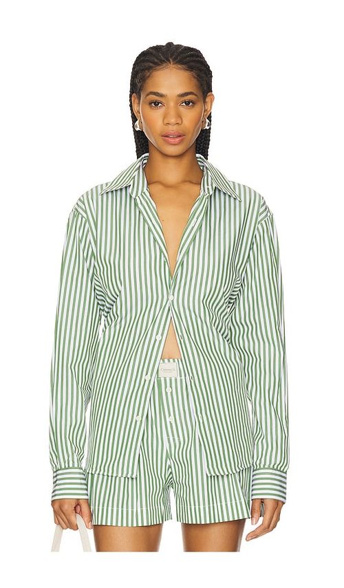 Comme Si La Shirt Classica in Green. - L also in