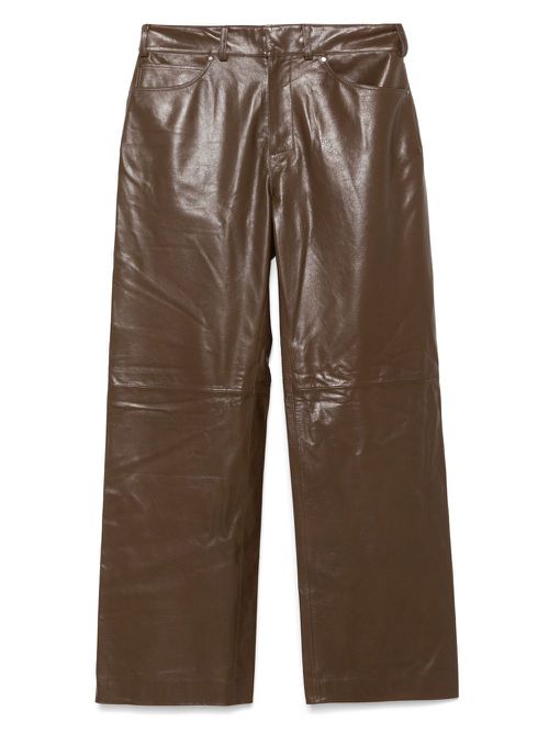 ENTIRE STUDIOS leather trousers - Brown