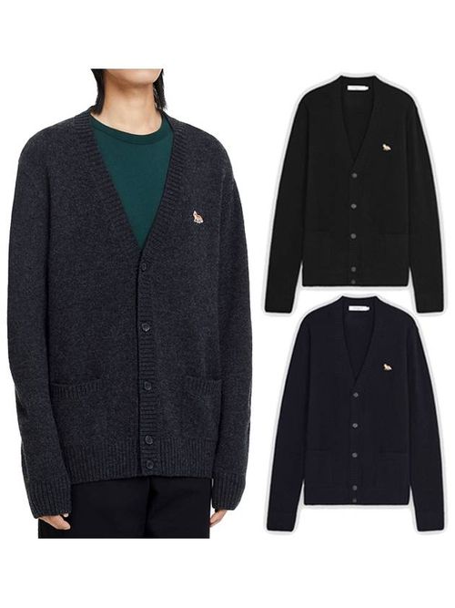 Fox Patch V-neck cardigan