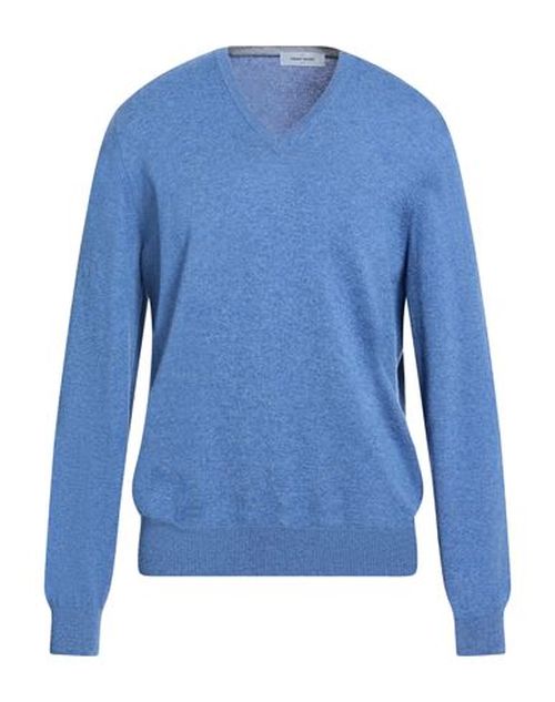 Man Sweater Slate blue Size 42 Virgin Wool, Cashmere, Viscose