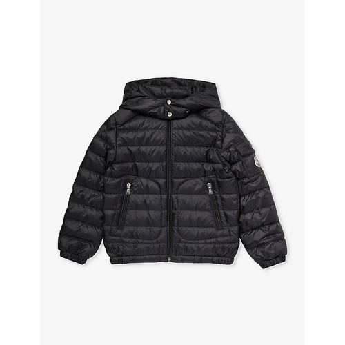 Black Lauros Logo-patch Shell-down Jacket