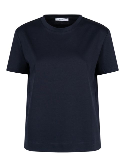 Navy Blue Embroidered Logo T-Shirt