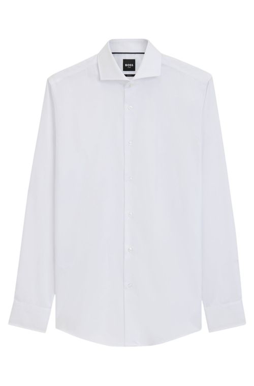 White Regular Solid Shirt