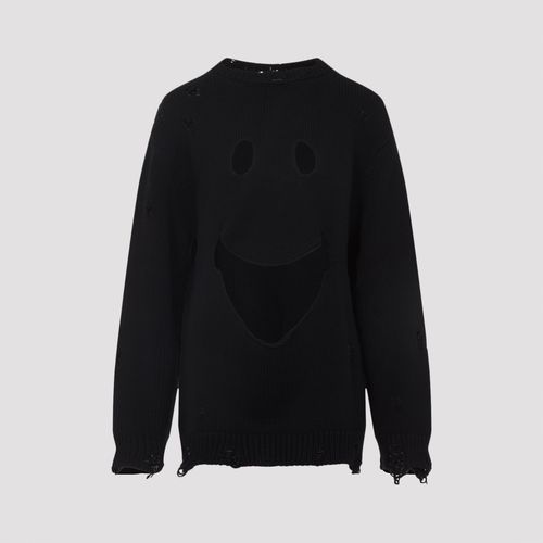 Virgin Wool Smile Cropped Sweater