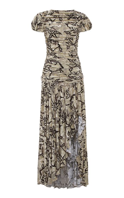 Adeline Gathered Velvet Dress