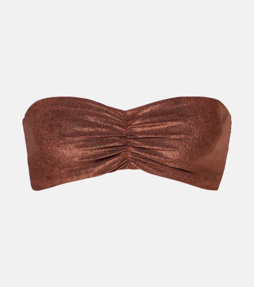 Terry bandeau bikini top