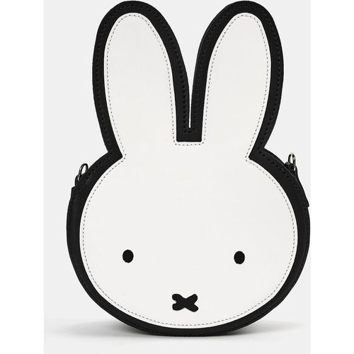 The Miffy Face Cross-Body Bag - Black and Brilliant White