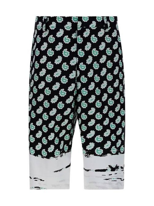 Paisley-print bermuda shorts - Black