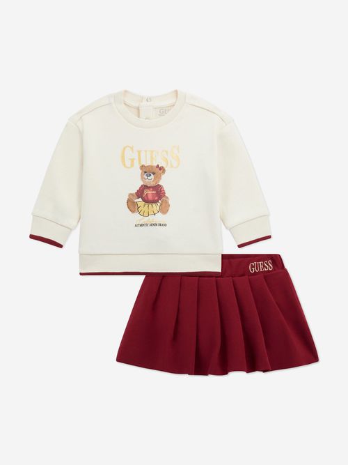 Baby Girls Skirt Set in Ivory 18 Months By Childsplay Clothing