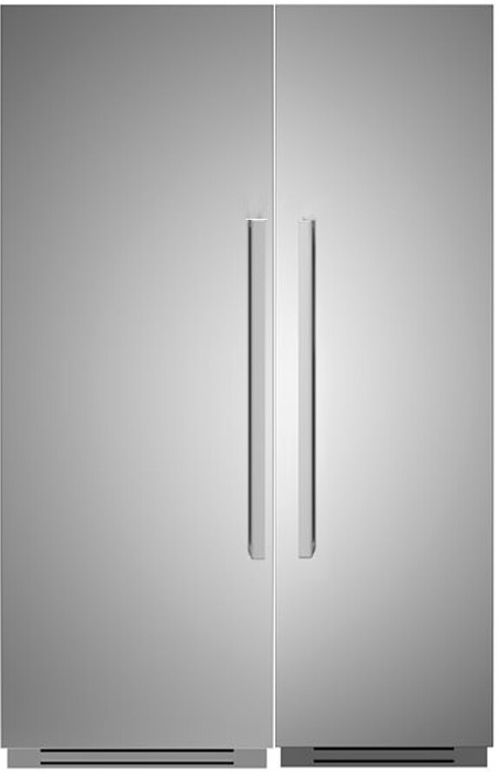 Bertazzoni Professional Side-by-Side Column Set with 24" Refrigerator and 30" Freezer in Stainless Steel BERTREFFRPRO