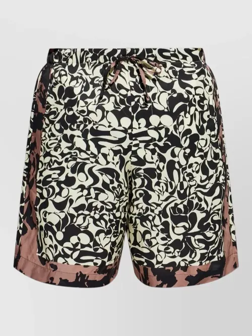 Dries Van Noten - printed swim short