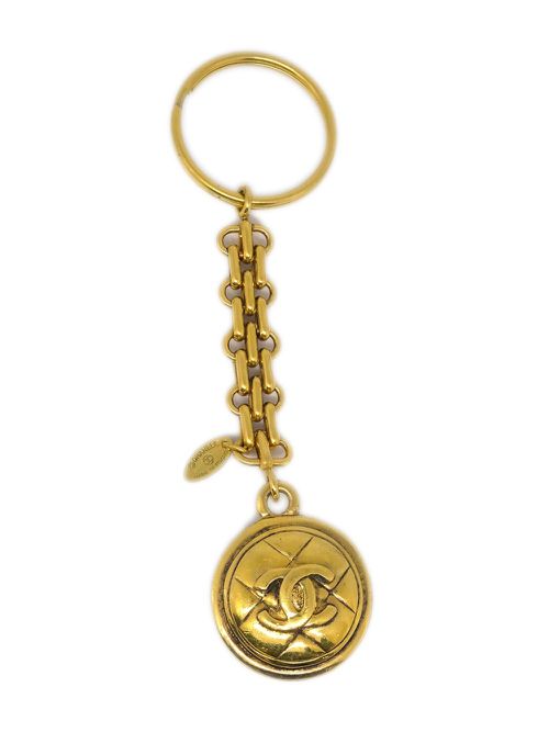1990-2000s CC medallion keychain - Gold