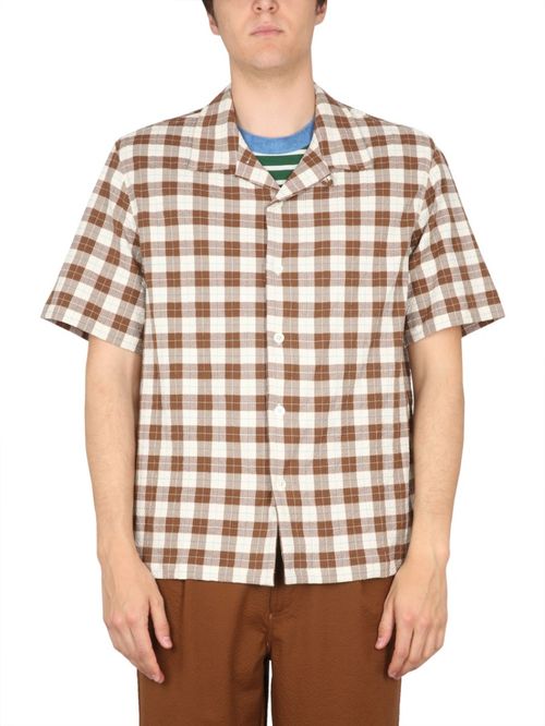 Brown Relaxed Check Shirt
