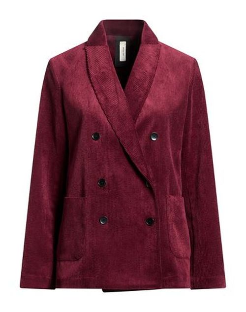Woman Blazer Burgundy Size 4 Polyester, Nylon, Elastane