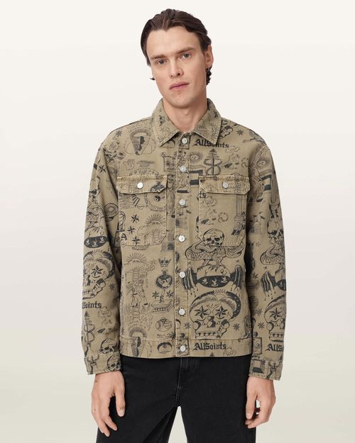 Sherb Printed Canvas Shacket