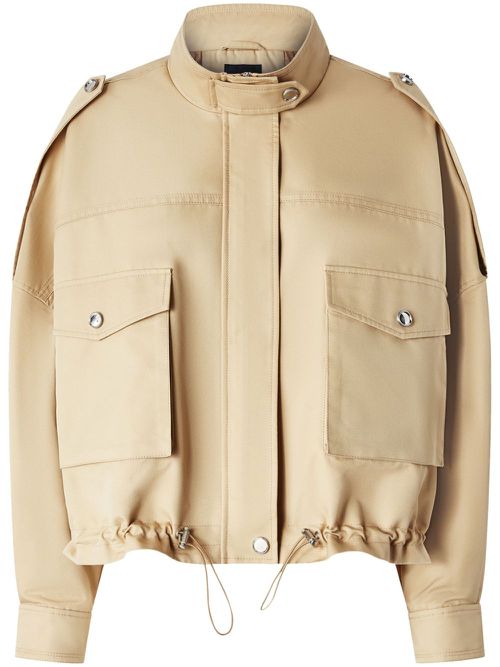 PINKO mock-neck jacket - Neutrals