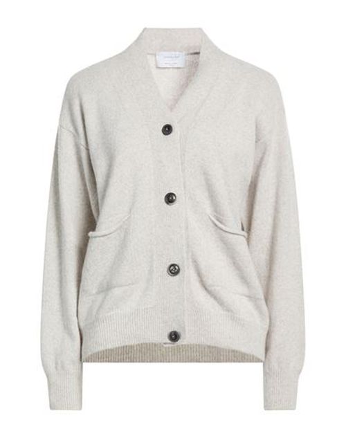 Collezione N_01 Woman Cardigan Light grey Size S Merino Wool