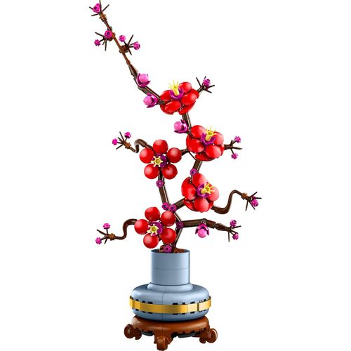 LEGO Icons Plum Blossom Flower Building Set Faux Plant Model Kit for Adults to Build Office Decor Display Piece Botanical Collection Gift for Women