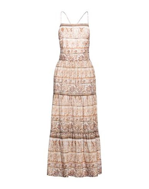 Woman Maxi dress Beige Size 6 Cotton