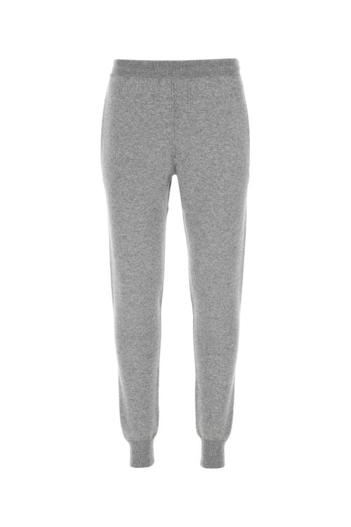 Stretch Cashmere Blend Joggers — Gray