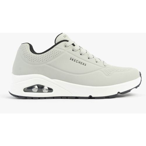 Skechers Uno - Stand On Air Mens Trainers Light Grey/black