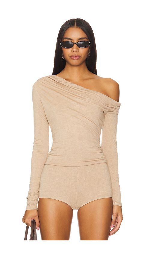 AFRM Bria Top in Heather Taupe. S also in L