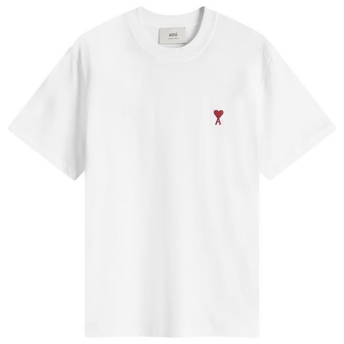Men's Small Red ADC Classic T-Shirt in White