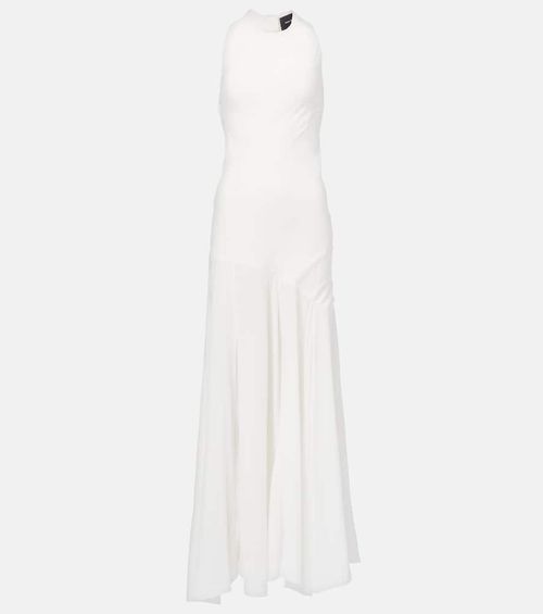 Bow-detail open-back gown