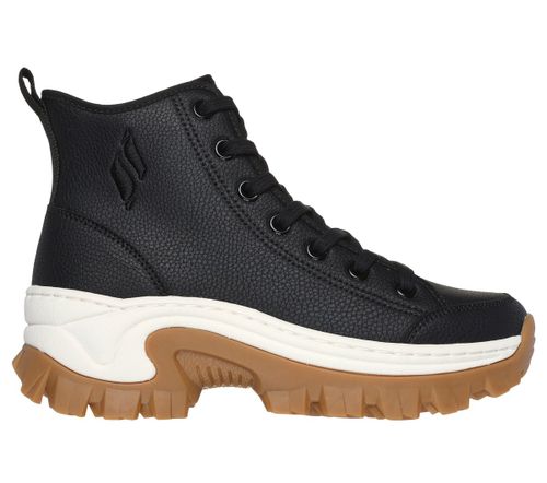 Skechers Women's HI Ryze - Street Stomper Boots in Black, 6.5 | Synthetic