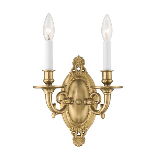 Aged Brass Wall Sconce from the Milford Collection