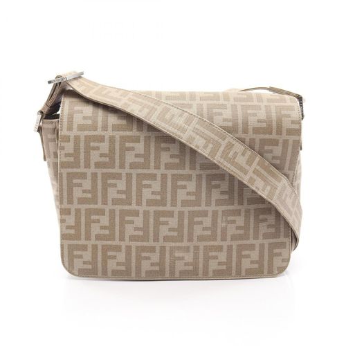 Fendi Beige Coated Canvas Shoulder Bag Pre-Owned