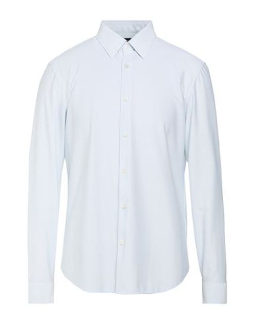 Man Shirt Sky blue Size L Cotton, Polyester
