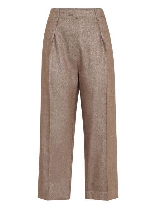 Brunello Cucinelli pleated chino trousers - Brown