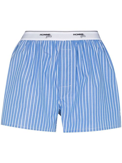 Blue Striped Boxers Short