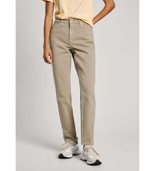 Pepe Jeans for woman. PL204591YH3 Tapered Jeans Hw green (27/32), Casual, Denim, Organic Cotton, Sustainable