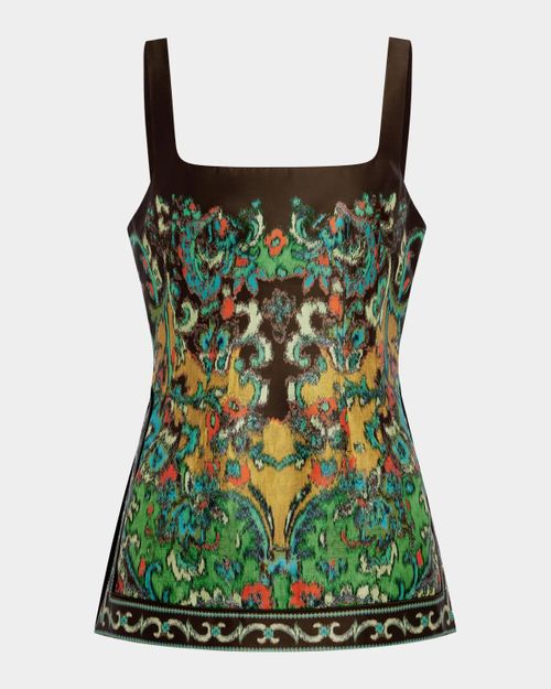 Charlotte Sleeveless Square-Neck Top