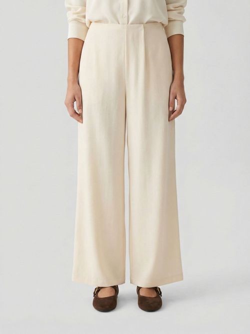 Pants Woman color Ivory