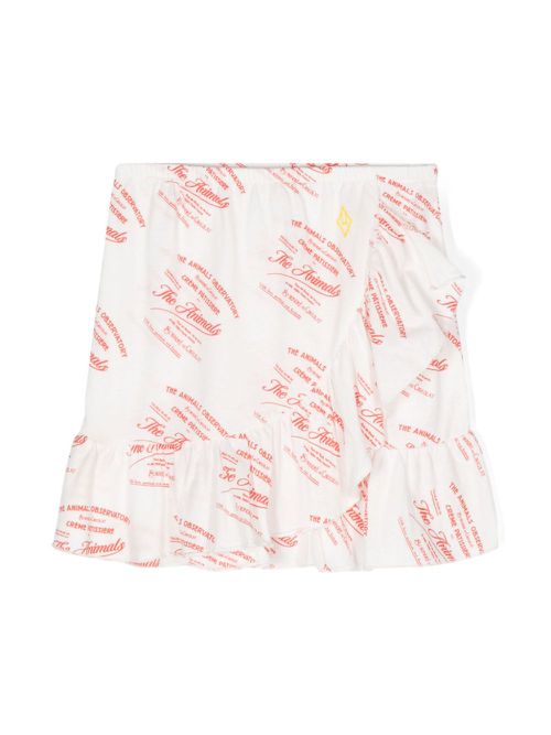 Manatee cotton miniskirt - White