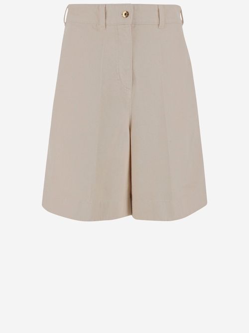 Cotton Short Pants With Logo