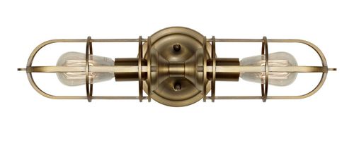 Generation Lighting Urban Renewal 2-Light Dark Antique Brass Wall Sconce