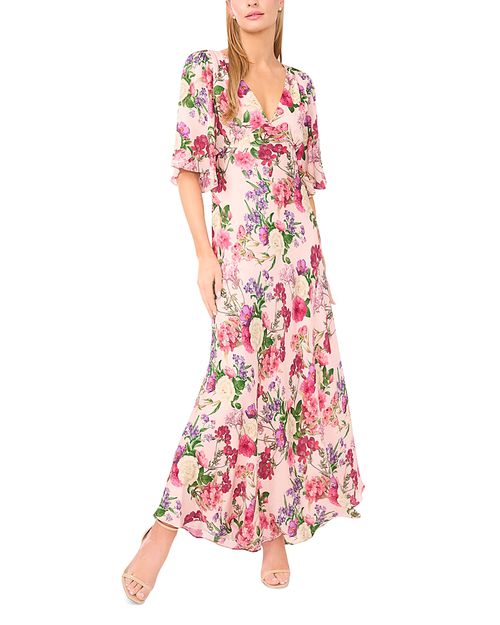 Briar V Neck Flutter Sleeve Dress