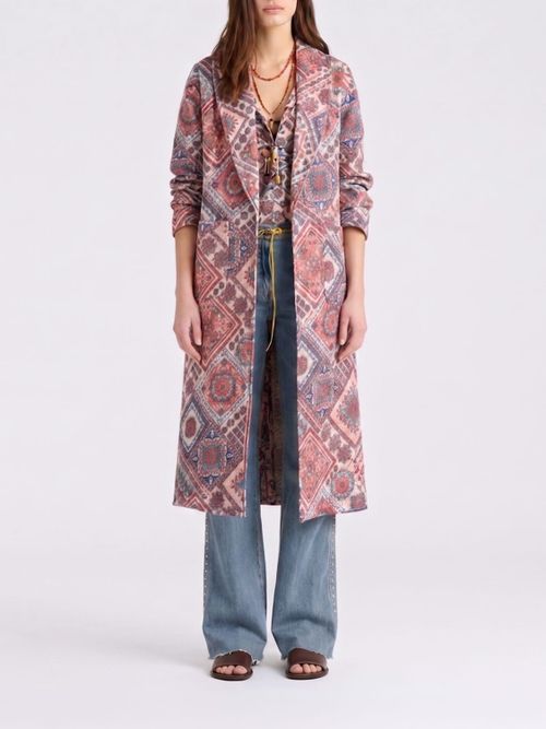 MOMONÌ Coat Woman color Multicolor
